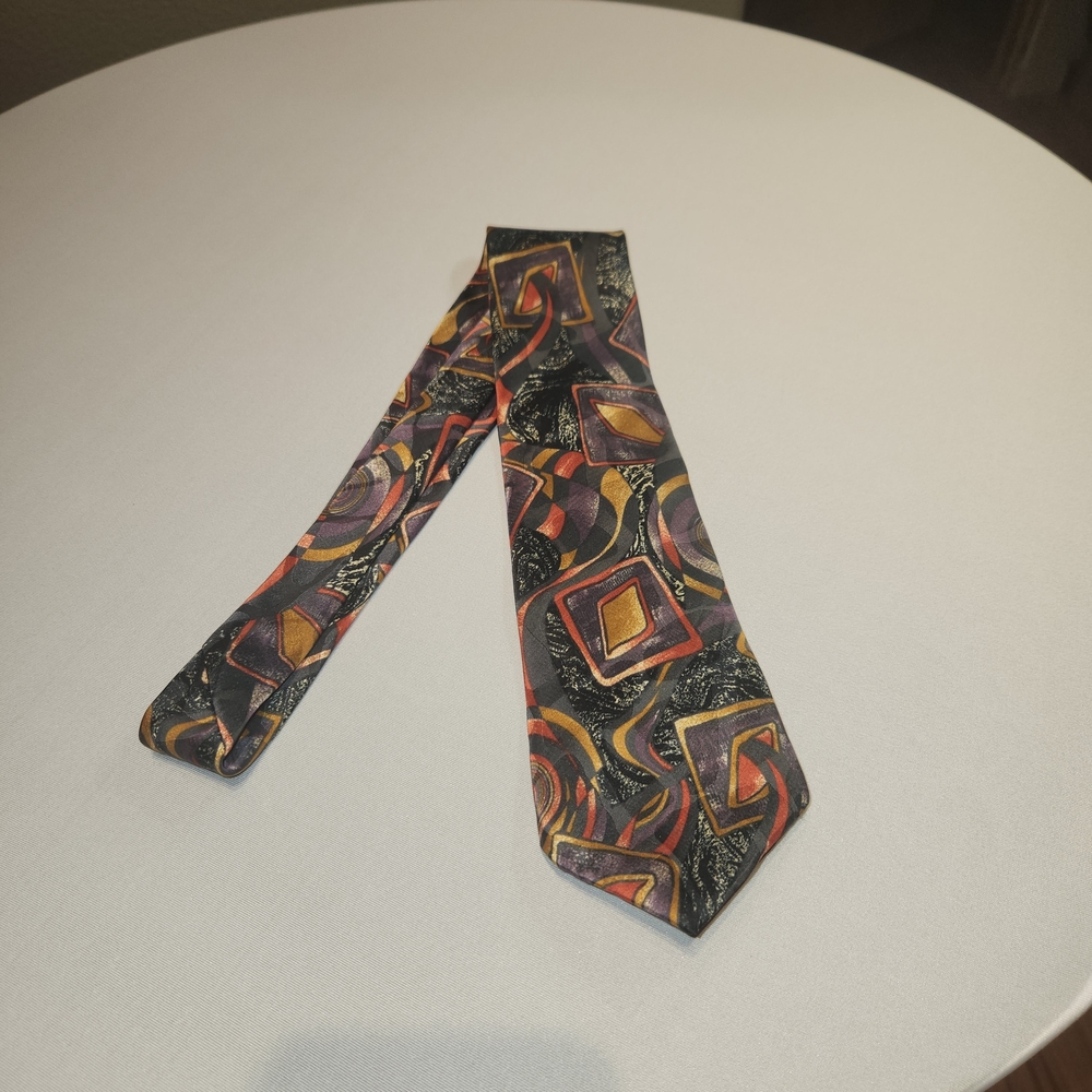 ⭐️Botany 500 Multicolor Geometric Tie Dad Grandpa Business Formal